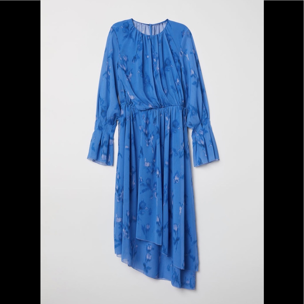 H&M Floral Draped Dress